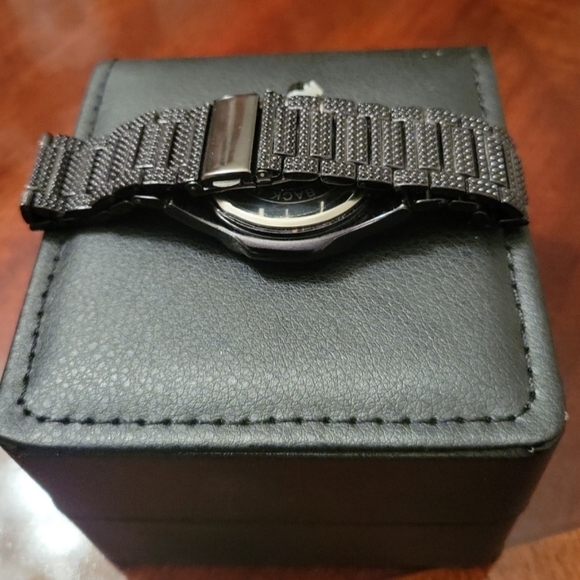 Mens Iced Luxury Fully Covered Black Simulated Diamonds Quartz Movement Watch - Picture 8 of 11